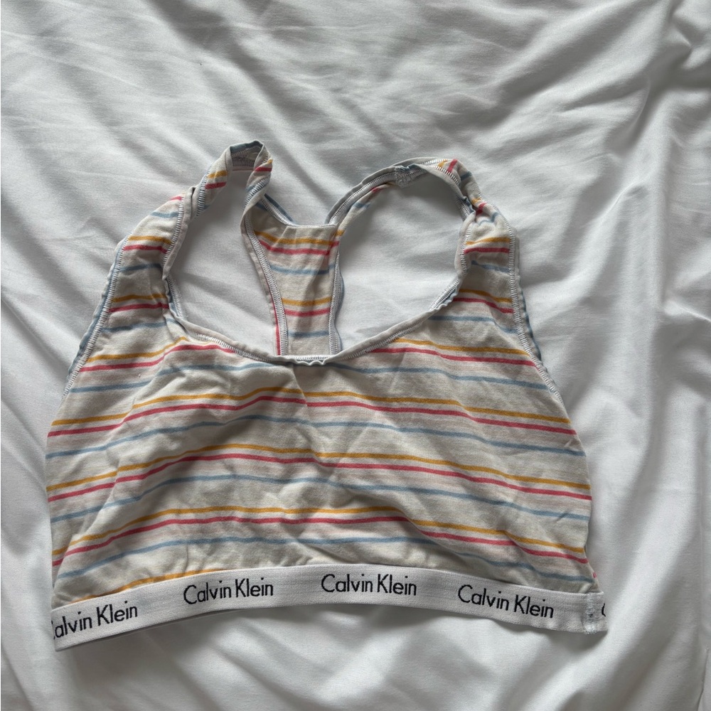 Calvin Klein Women's Multicolor Striped Bralette